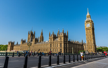 Fototapeta na wymiar Big Ben and Parliament in Westminster London