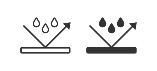 Poster Water resistant icon. Waterproof symbol. Sign anti moisture vector. © John Design