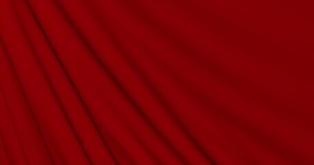 Red curtain image for presentation slides background. 3d illustration, 3d rendering