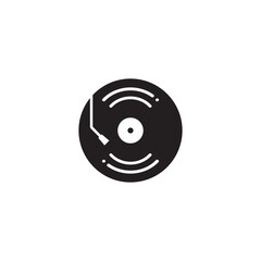 Vinyl music record icon