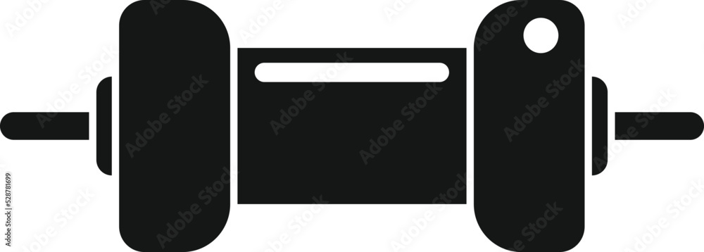 Aufkleber computer resistor icon simple vector. electrical circuit. central energy