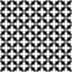 Black and white seamless pattern texture. Greyscale ornamental graphic design. Mosaic ornaments. Pattern template. Vector illustration. EPS10.