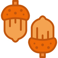 acorn two tone icon
