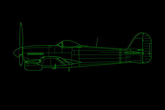 Hawker Typhoon, Avión De Hélice