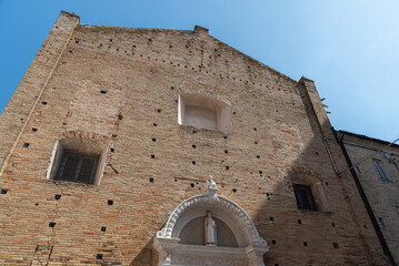 Recanati. Marche. The church of S. Agostino