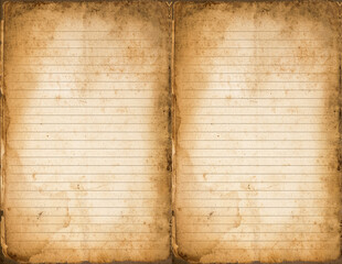 Lined double page old paper texture in letter size