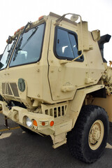 US army truck cabin closeup - 528784872