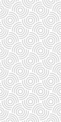 Vector seamless pattern with concentric circles. Geometric abstract background.