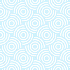 Fototapeta na wymiar Vector seamless pattern with concentric circles. Geometric abstract background.