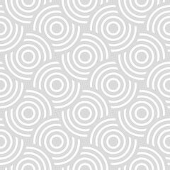 Obraz premium Vector seamless pattern with concentric circles. Geometric abstract background.