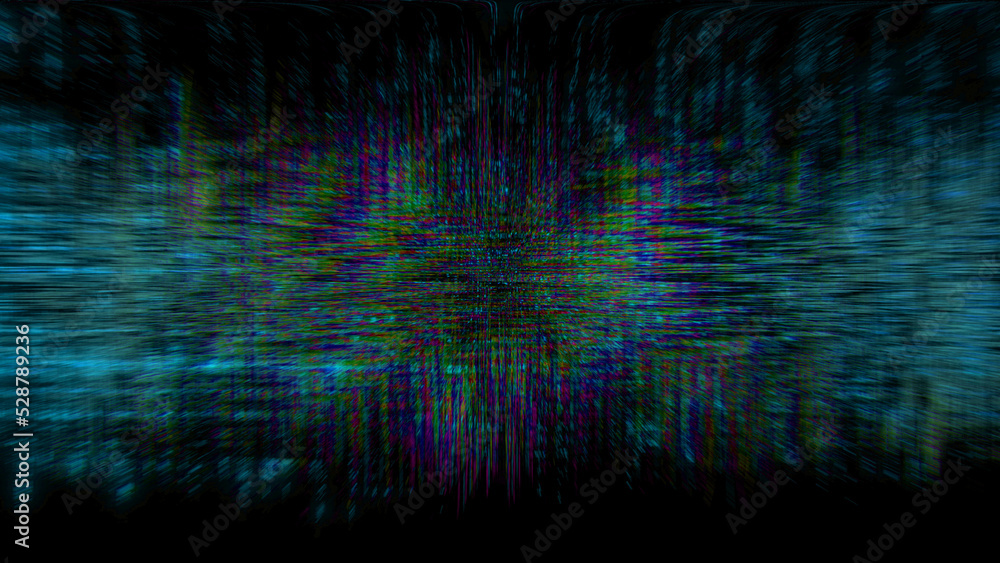 Poster grunge cybernetical noise distorion creative dark background - abstract 3d rendering
