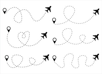 Fototapeta na wymiar airplane vector design illustration isolated on white background