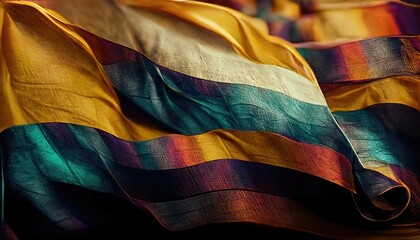 LGBT flag sign isolated. Gay culture symbol. 3d rendering