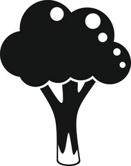 Brocolli icon simple vector. Cabbage food. Salad plant