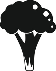 Vegan brocoli icon simple vector. Vegetable cabbage. Plant salad