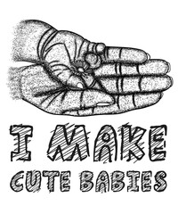 Hand Drawn Mom and Baby Holding Hands Together Stippling Art, Dot Art