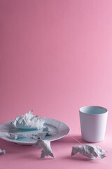 autumn blue still life minimalism surreal composition