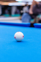 cueball on table