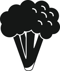 Brocoli bunch icon simple vector. Cabbage vegetable. Plant salad