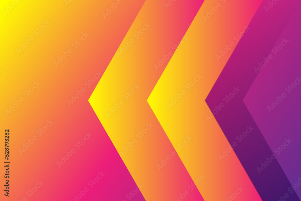 Poster arrow abstract geometric yellow color presentation background triangle design