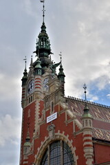 Turm des Bahnhofs in Danzig