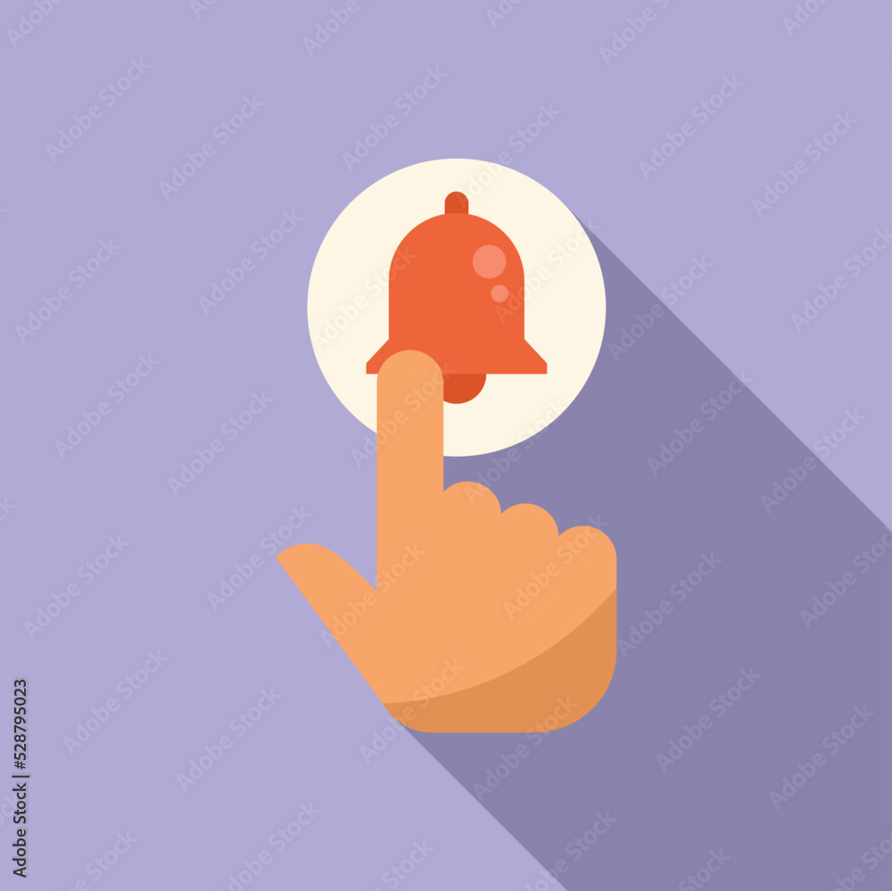 Poster subscribe button icon flat vector. sound interface. social post