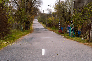 New modern asphalt in rural areas. High-quality conditions for business development in the field of cargo transportation and logistics.