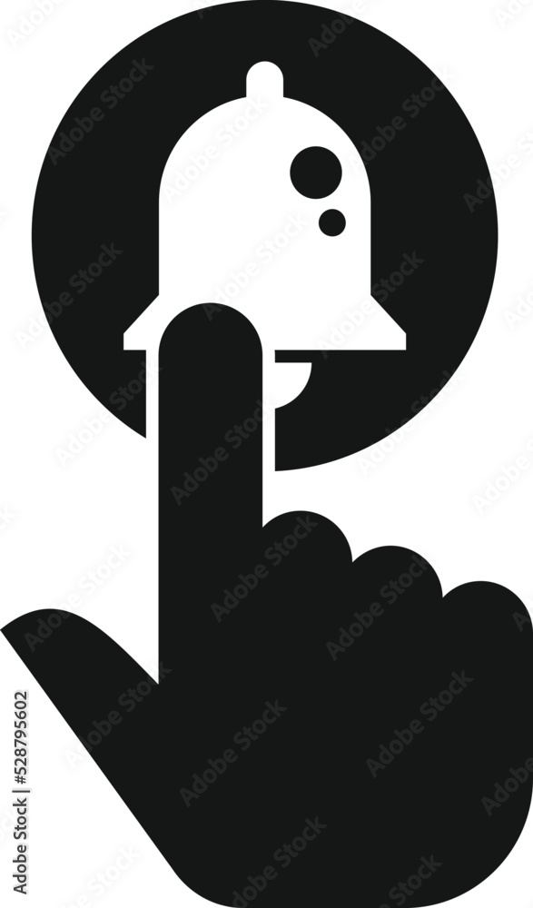 Aufkleber subscribe button icon simple vector. sound interface. social post