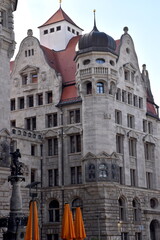 Fototapeta premium Neues Rathaus in der Altstadt von Leipzig