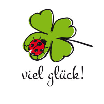 Timbro In Legno Auguri 'Viel Glück' 4x8 Cm - Timbro Per Biglietti Di Buona Fortuna E Compleanno - Foto 10