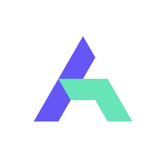 Letter A arrow modern logo design