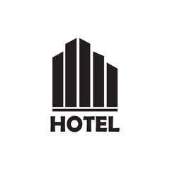 hotel icon logo vector design template