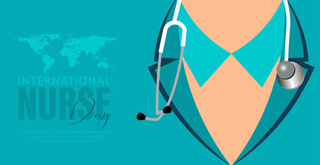 12 May-vector illustration for international nurse day.