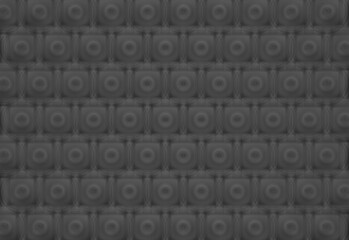 black pattern with unique shapes inside