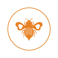 Fly insect queen bee icon | Circle version icon |