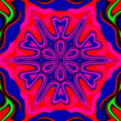 Mandala vektor psychedelic background abstract liquid illustration