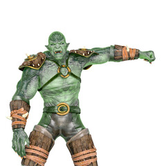 orc warrior side punch