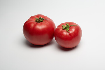 tomatoes on a white background