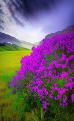 Obraz premium flowers in the mountains