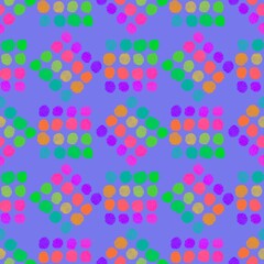 Watercolor polka dots seamless circle geometric pattern for kids clothes print and accessories and fabrics