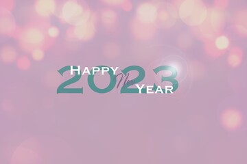background happy new year 2023 with light