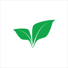 green leaf ecology nature element vector icon design. leaf icon conept. eco design conept. Vector illustration