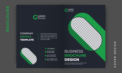 Brochure cover design or company profile cover template layout design for business. poster, annual report, catalog, A4 size in creative business brochure template layout.