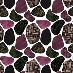Sea stone seamless abstract polka dots pattern for fabrics and clothes print and kids accessories and wrapping