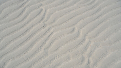 Fototapeta na wymiar sand ripples in the sea sand during low tide.