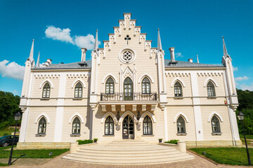 Fototapeta na wymiar View of the The Palace of Alexandru Ioan Cuza in Romania