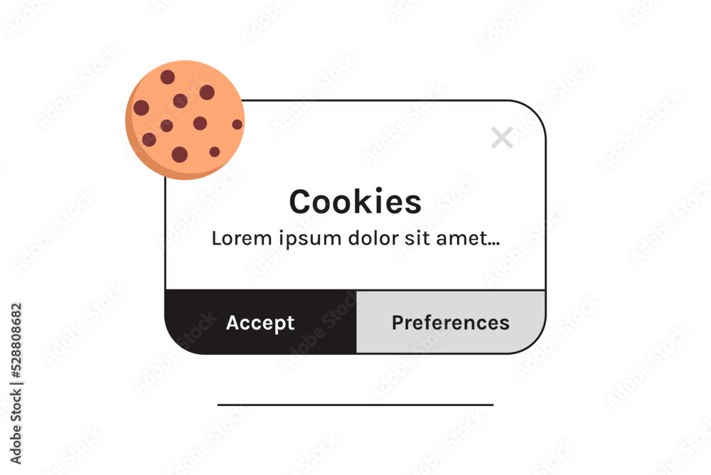 Poster protection of personal data information cookie and internet web page we use cookies policy concept f