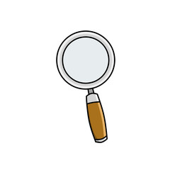 illustration vector of magnifying glass perfect for print,etc