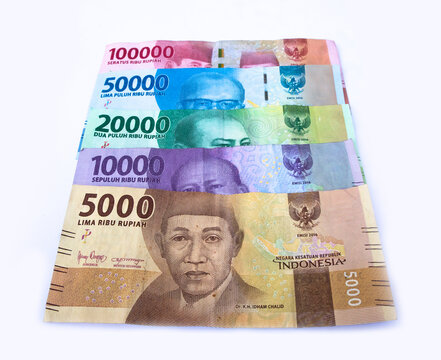 close-up photo of the Indonesian rupiah currency collection
