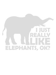 I really like elephants 